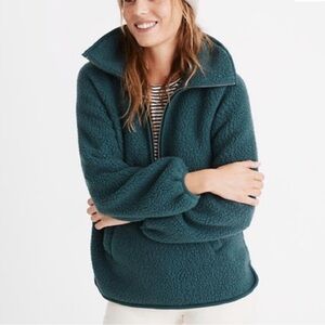 Madewell Fleece Pullover Jacket